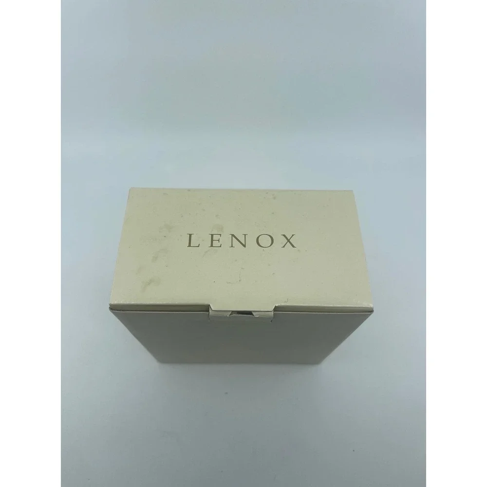 Lenox Ivory Gold Memorable Frame Round Fine China 24K Gold Trim Original‎ Box